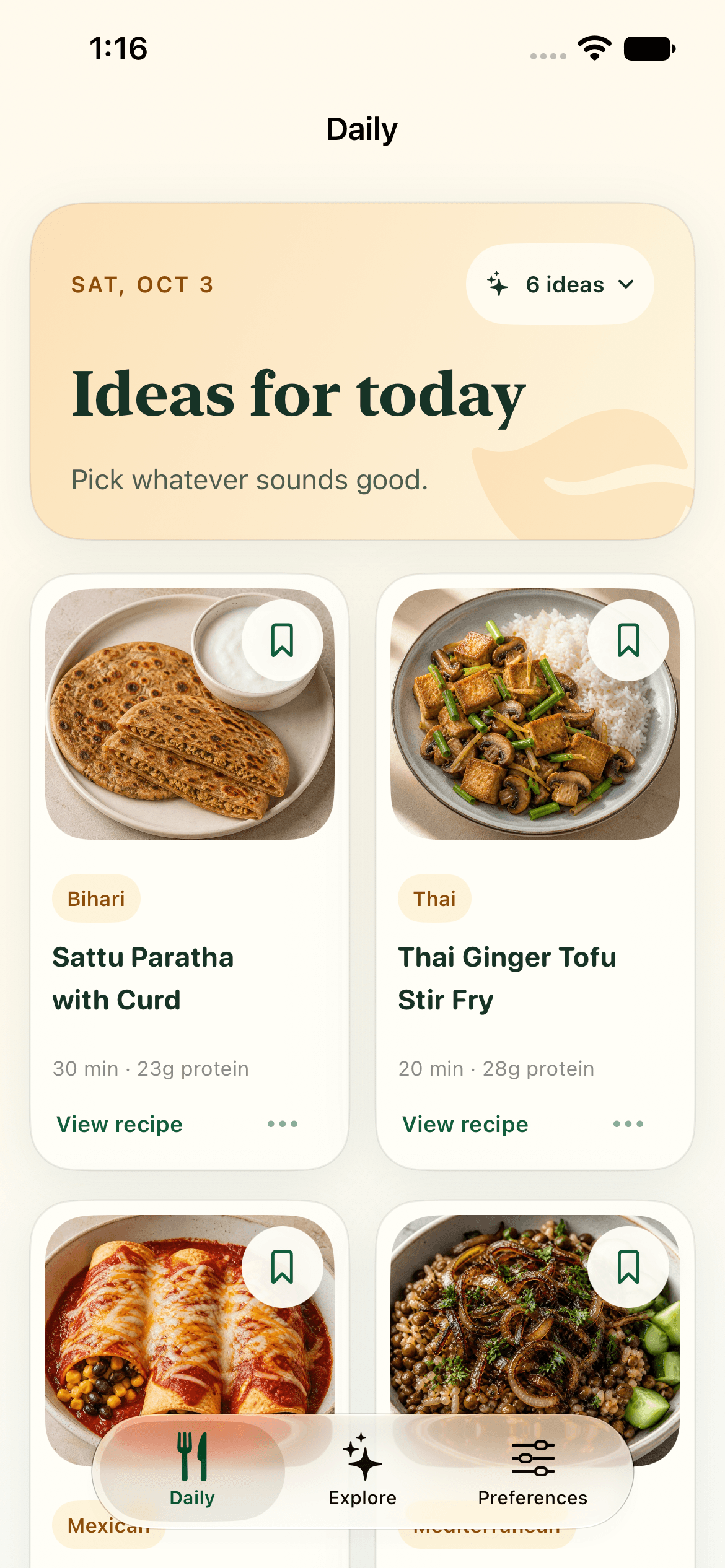 Ahaar meal ideas and daily inspiration
